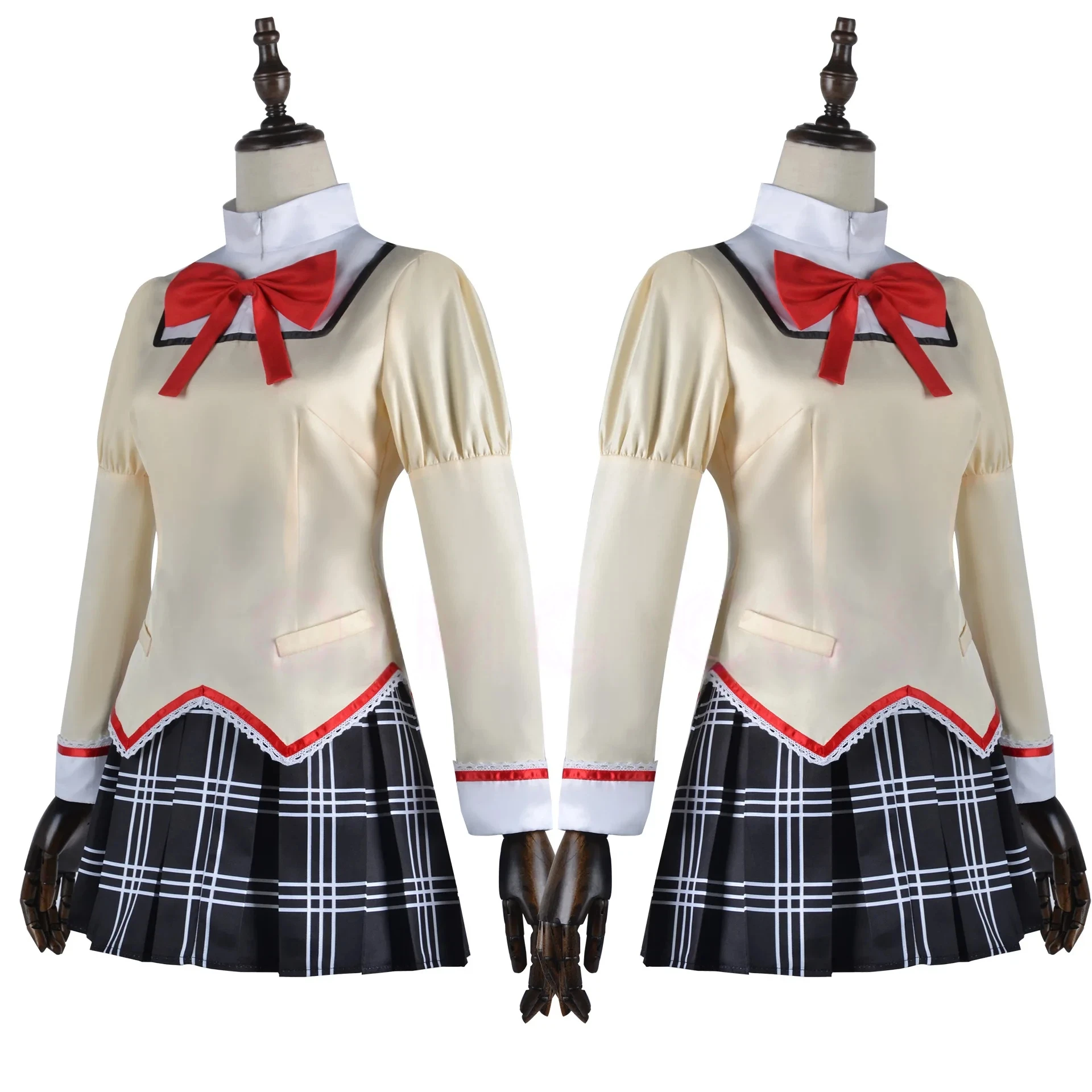 Puella Magi Madoka Magica-Inspired Madoka Kaname School Uniform Costume for Women (Unofficial)