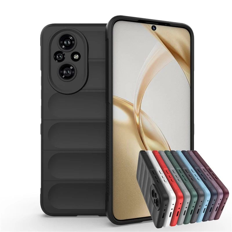 Shockproof Rubber Silicone Protective Bumper Case - For Honor 200 5G, 6.7 Inch