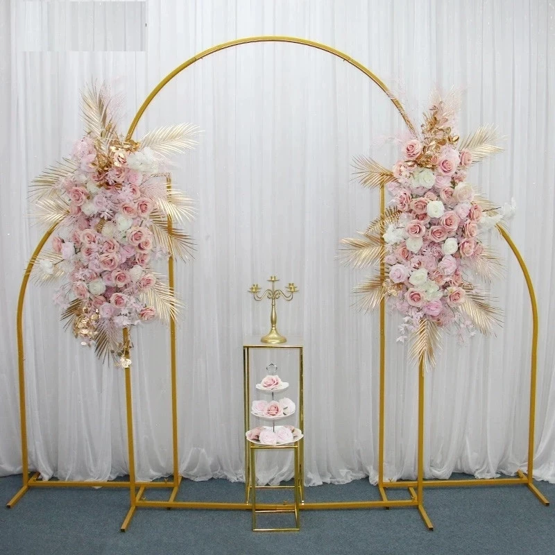

3 Pcs/Set Gold White Black Wedding Arch Stand Party Backdrop Decor Flower Balloon Frame For Birthday Christmas DIY Decoration