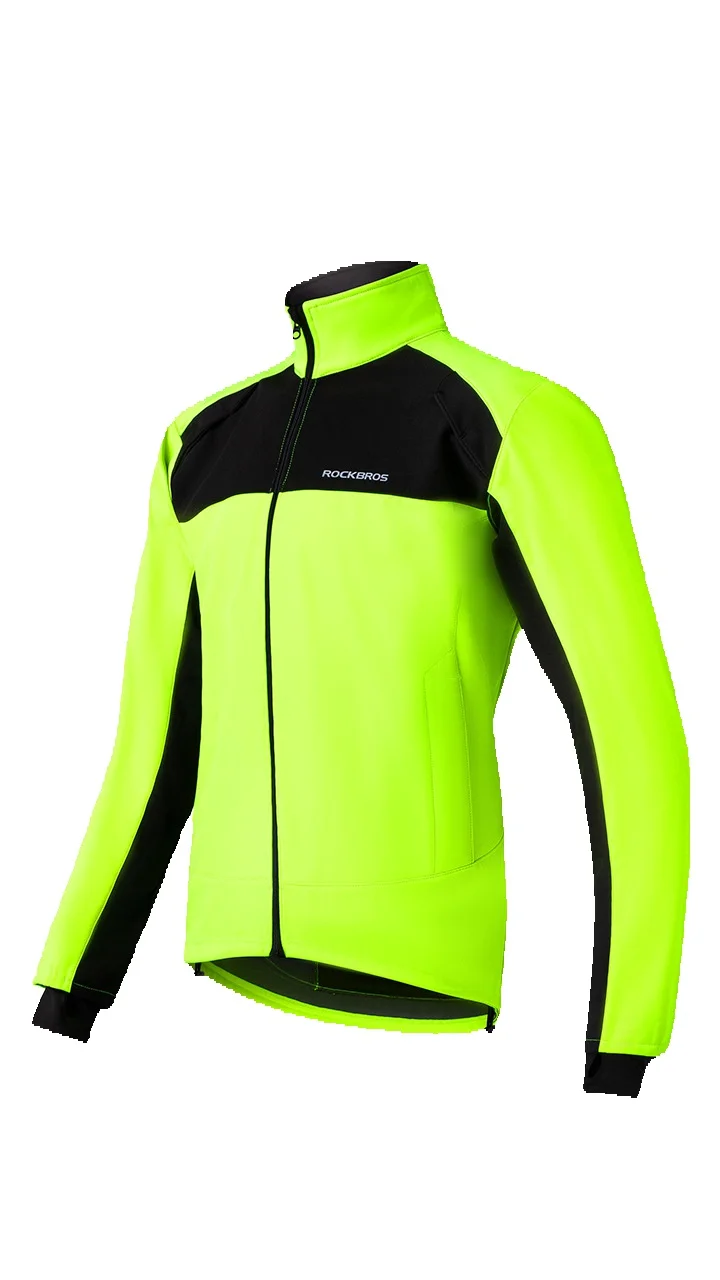 Rock Brothers kleding heren fleece winddicht warm lange mouwen outdoor fiets sportkleding herfst en winter_voghion.com