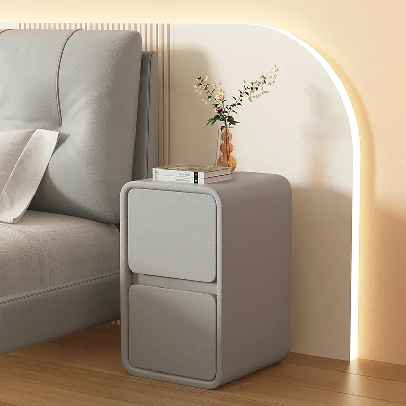 

Minimalist White Nightstand Modern Table Bedroom Home Small Nightstands Bedside Storage Mesitas De Noche Miniature Furniture