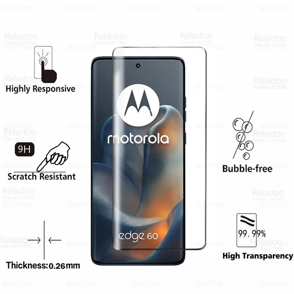 6-in-1 Curved Tempered Glass and Camera Lens Screen Protector