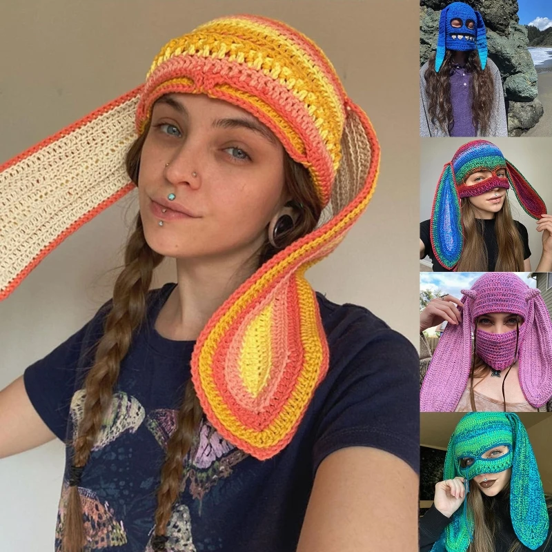 

667E сноуборд шапка с заячьими ушками мотоциклетные маски теплая Ветрозащитная маска для зимы