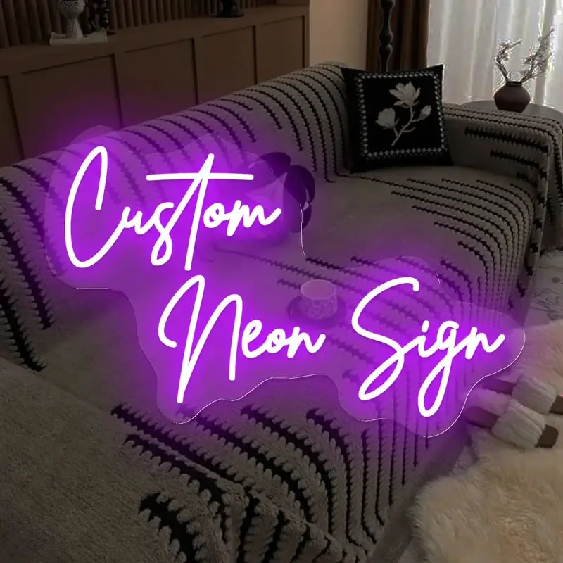 CUSTOM Neon SignPersonalized LED นีออนงานแต่งงานป้ายปรับแต่งสําหรับห้องนอน Bar Decor ความงามของขวัญวันเกิด 1
