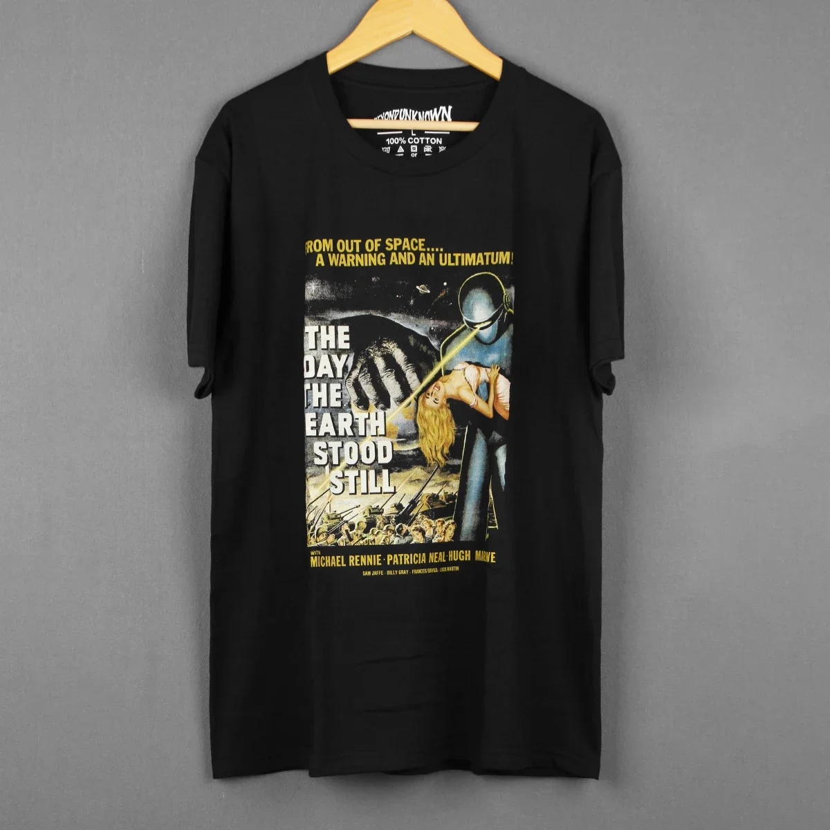 

Хлопковая футболка с надписью «The Day the Earth стояла»