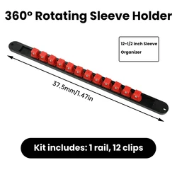 Universal Socket Clip Rail Holder & Organizer Tool Accessory (A)