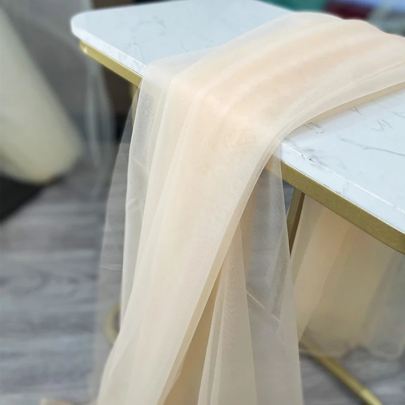 Soft Pink Blush Tulle Fabric