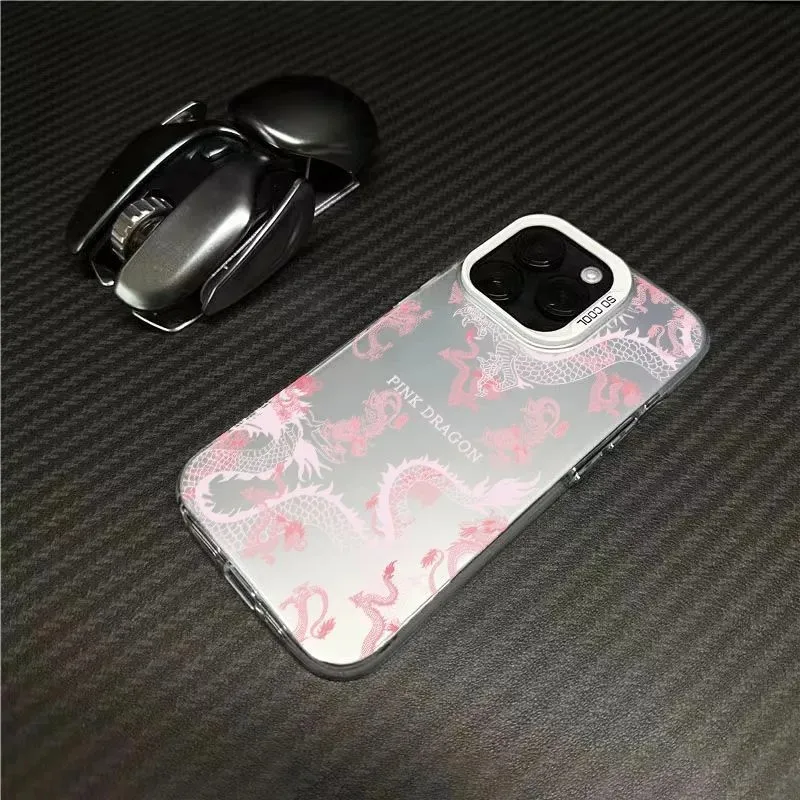 Pink Flying Dragon Matte Phone Case
