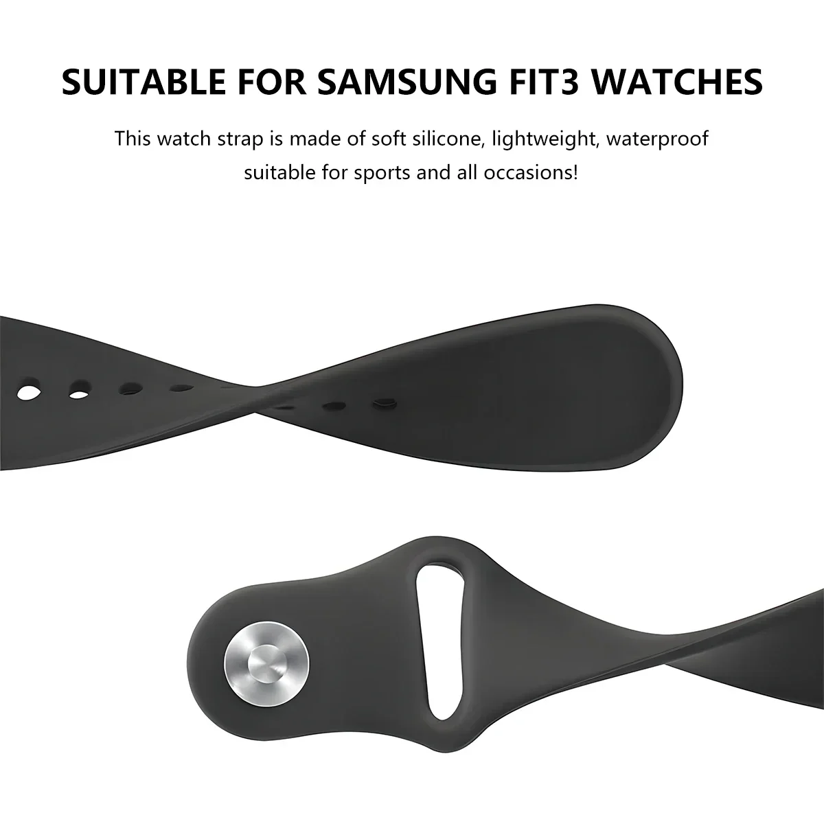 Silicone Sport Strap Replacement Band Bracelet