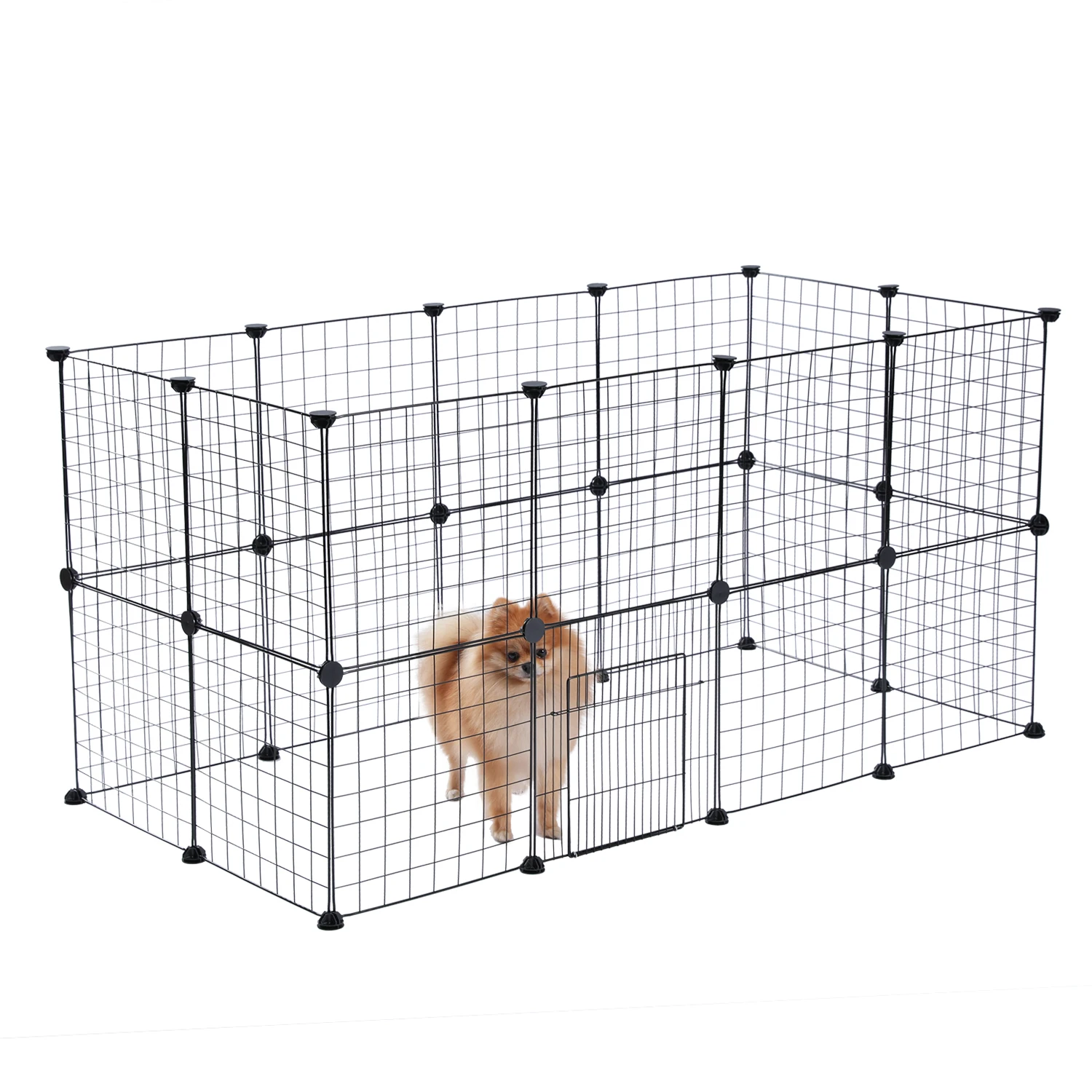 PetPlaypenPortableMetalWireYardFenceforIndoorOutdoorUseDIY