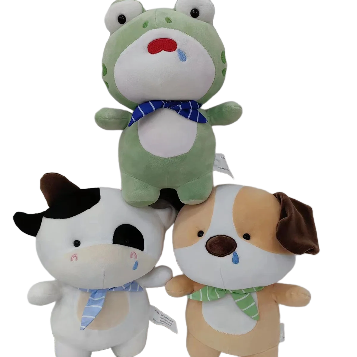 

Милые животные, серьезная лягушка, корова, собака, плюшевые игрушки, домашний диван, Декор, детский подарок на день рождения, Рождество, мягкая креативная кукла деликатеса