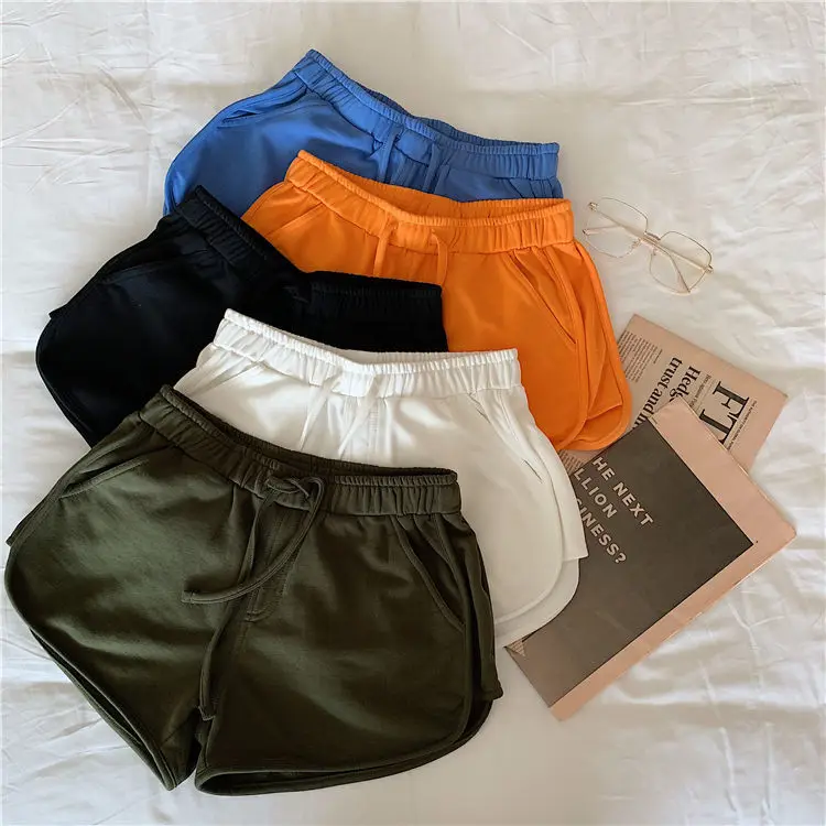 Korea Ulzzang plus size high waist slim loose shorts Letter printing Vintage women shorts casual fashion punk new hip-hop shorts cotton shorts