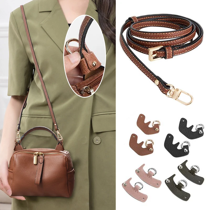 New Bag Transformation for Handbag mini strap Punch-free Long Real Leather shoulder Strap Crossbody Strap Bag Accessories