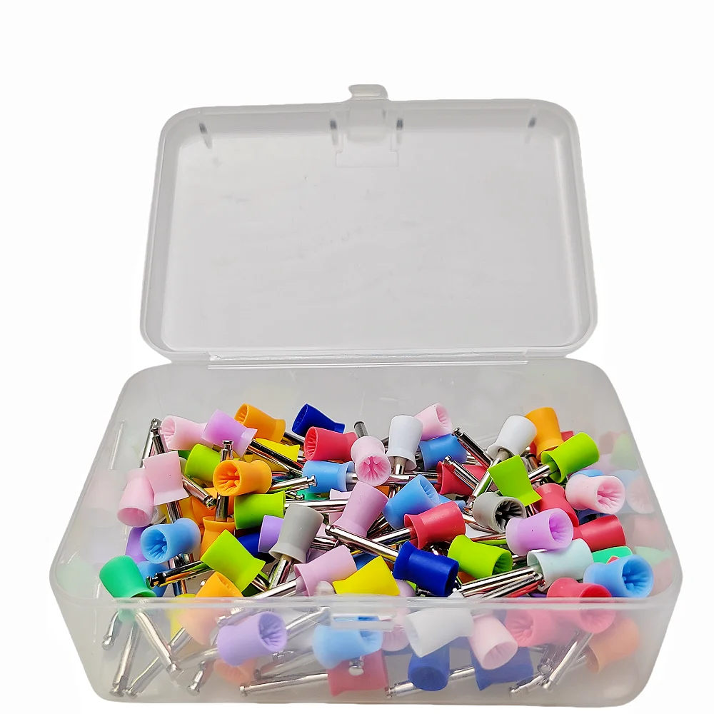 Kit De 100 Brosses De Polissage Dentaire En Caoutchouc - Pour Laboratoire Dentaire