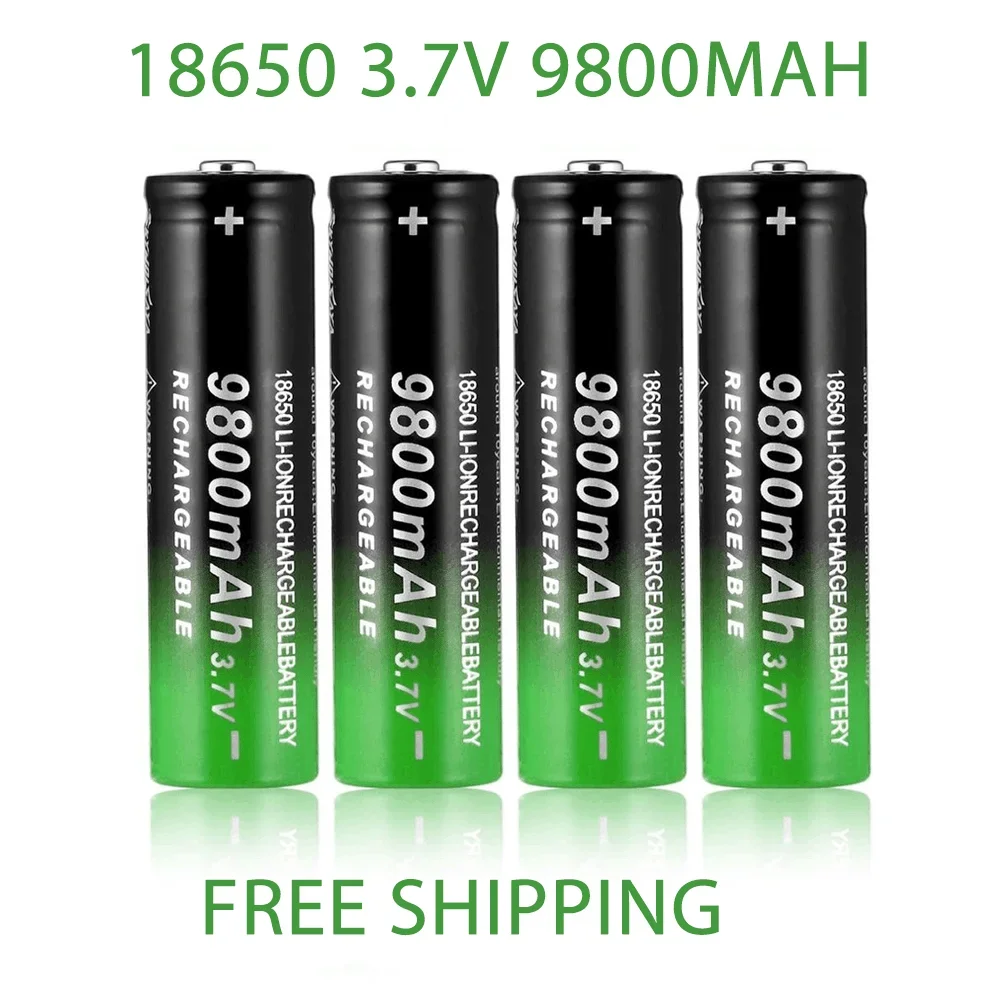 

3.7V 18650 9800mAh Rechargeable Battery High Capacity Li-ion Rechargeable Battery For Flashlight Torch headlamp Battery