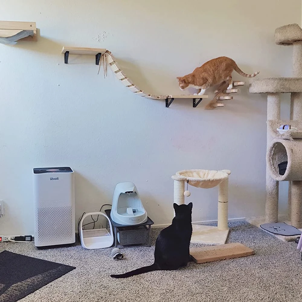 Cat wall mounted climbing frame cat tower cat scratching board cat