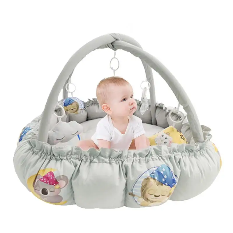 

Toddler Activity Gym Baby Tummy Time Activity Mat 5 In-1 Colorful Toys Non-Slip Baby Floor Mat Activity Gym For 0-3 Year-old