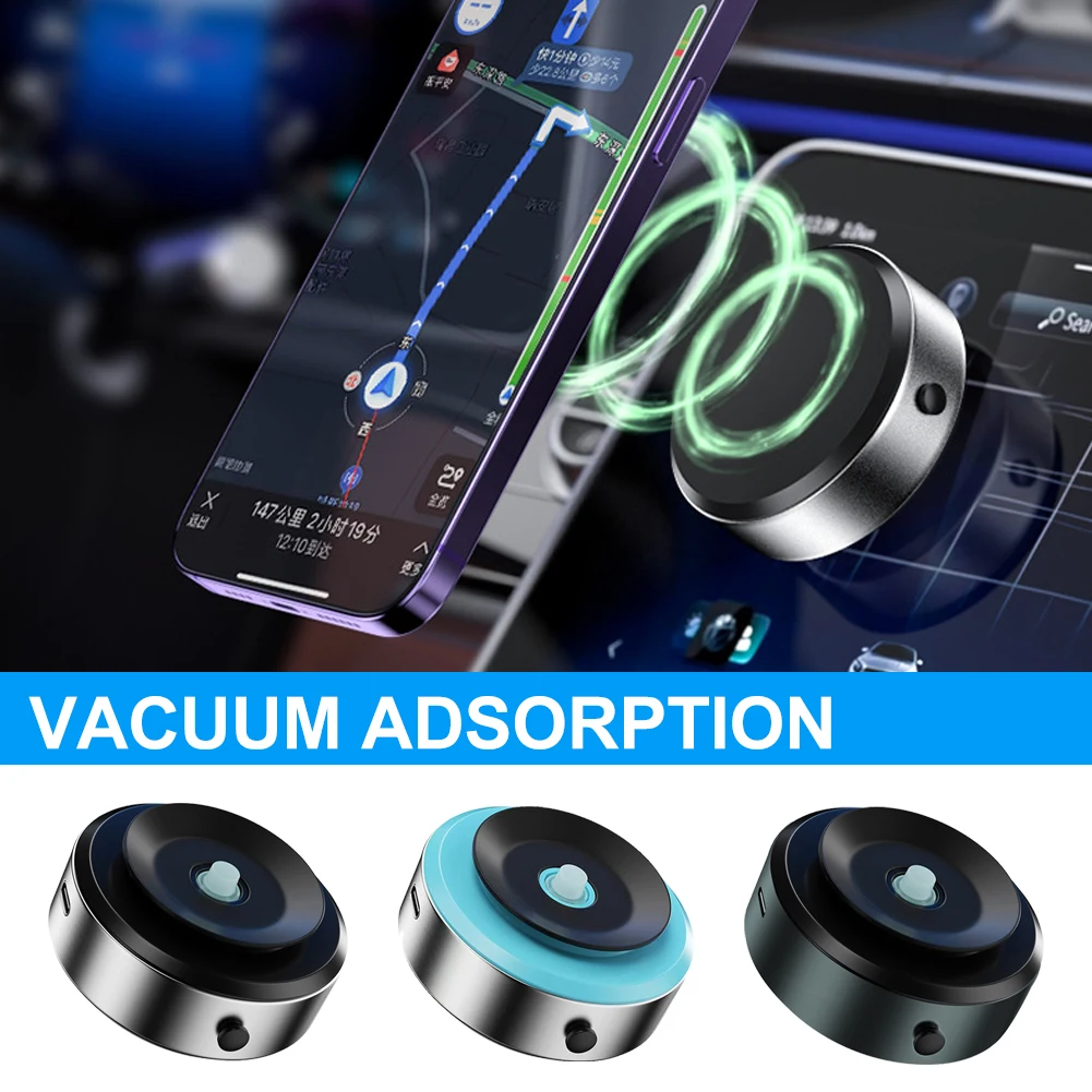 

Car Mobile Phone Holder Double-Sided Car Mount Magnetic Adsorption Bracket Vacuum Adsorption Stable For Phone15 14 13Pro