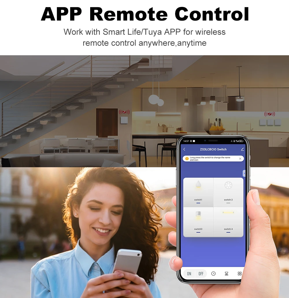 Manhot Tuya Smart EU Zigbee Button Switch No Capacitor Wire Required 1/2/3/4 Gang Wall Light Switch Work With Alexa Google Home