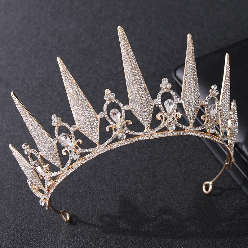 Jewelry Accessories Hair Accessory Bridal Headwear Baroque Vintage Crystal Rhinestone Princess Tiaras Crowns Diadems Women Bridal Wedding Hair Accessories