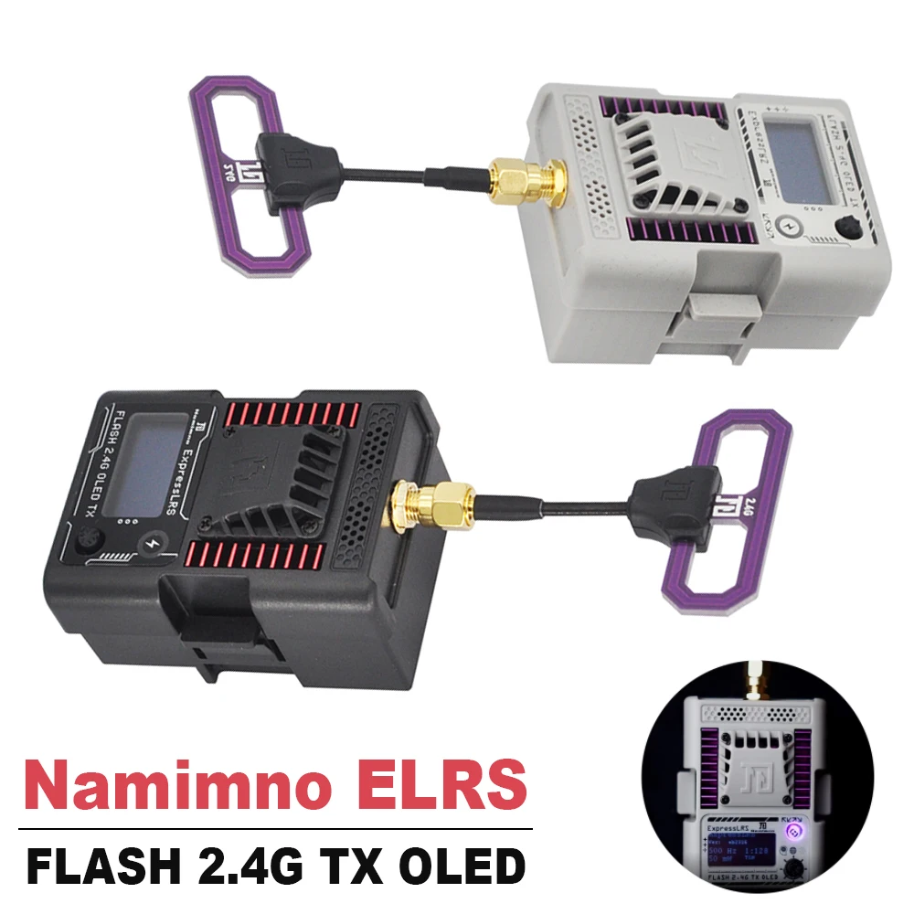 1000 мВт Namimno ELRS 2 4 ГГц Flash TX V2 модуль с OLED низкой задержкой Высокая частота