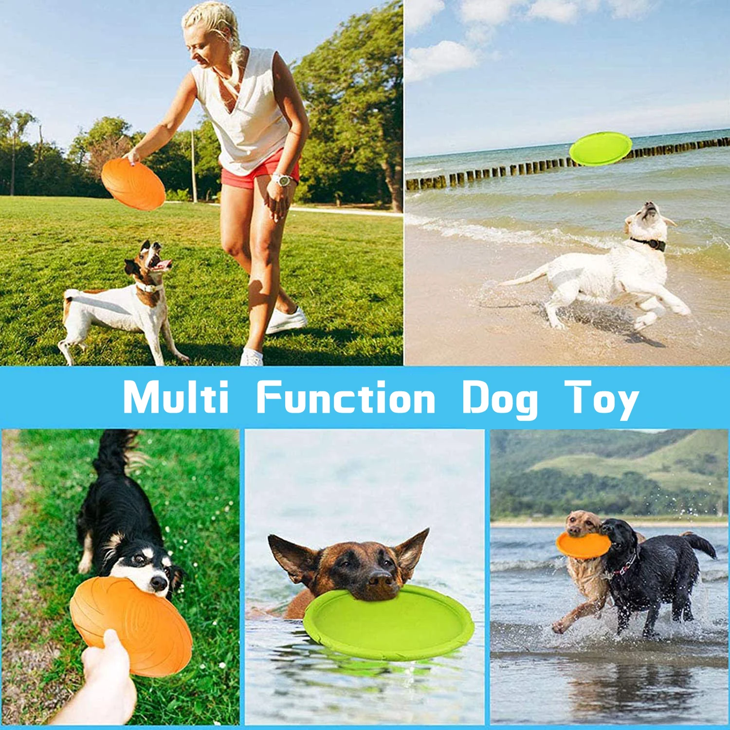 Soft Pet Flying Discs Dog Toys Silicone Flying Disc Retailisto