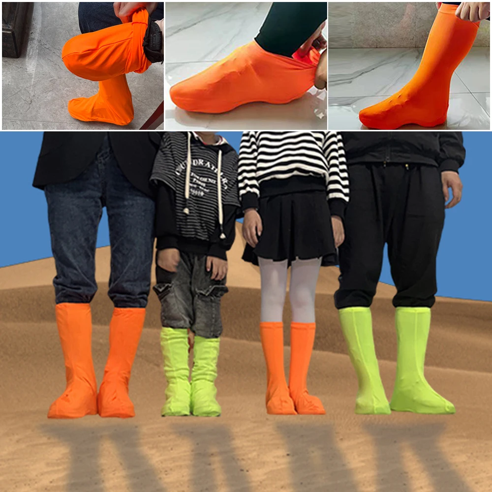 High Tube Shoe Cover High Elastic Outdoor Trekking Dust-proof desert Shoe Cover Anti-sand Anti-snow Hiking Long Accessories