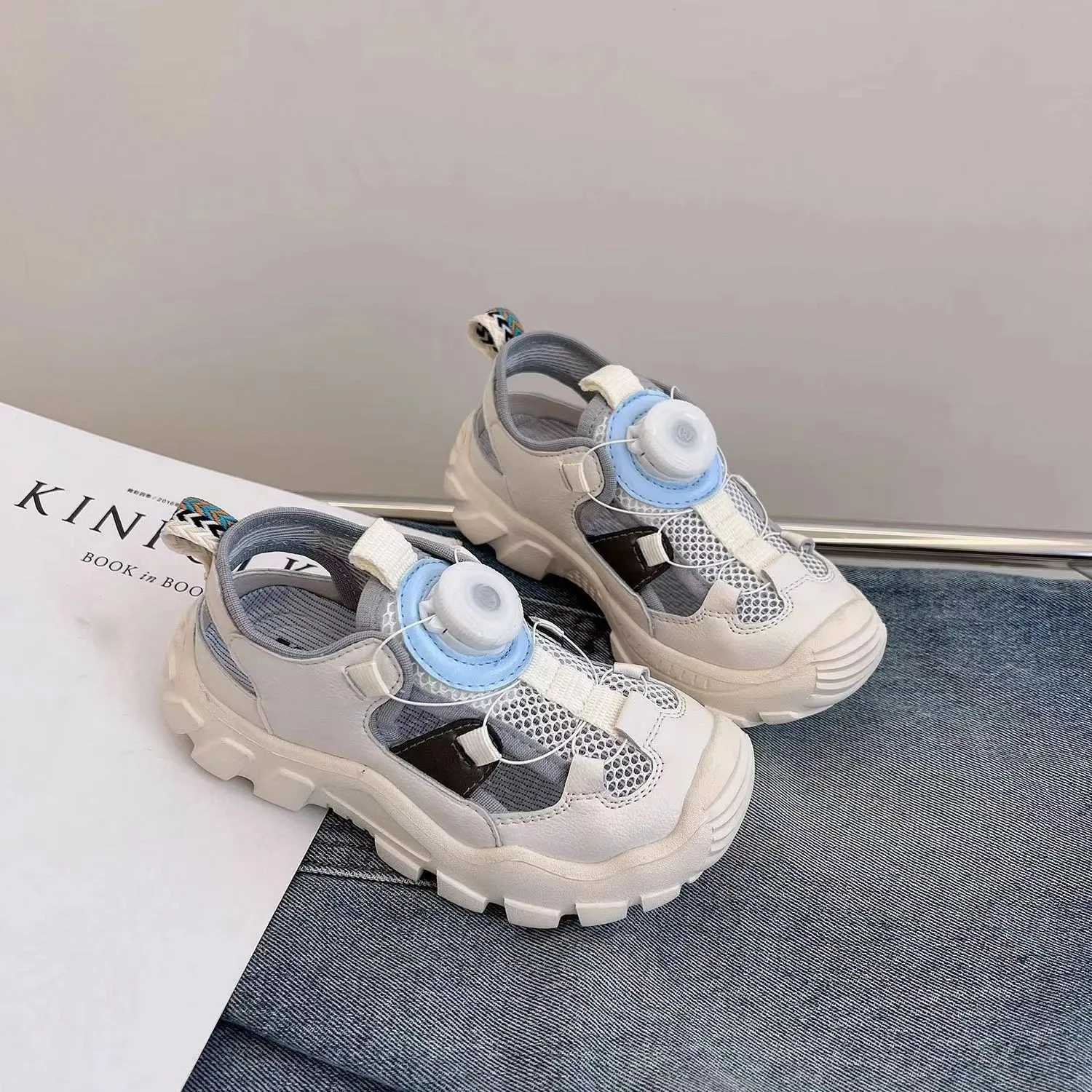 Girls Non Slip Summer Sandals Kids Thick Bottom Walking Shoes