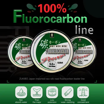 50m Fiber Carbon Japanese Fluorocarbon Fishing Line - China