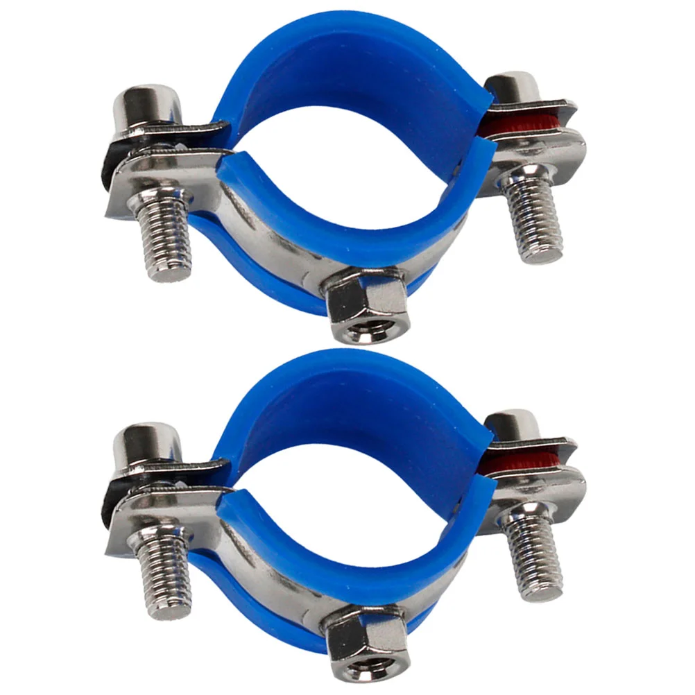 2 Pcs Office Chair Saver Clamp Fix Sinking Pipe Clamps Stainless Steel Tube Bracket Office Furniture Practical