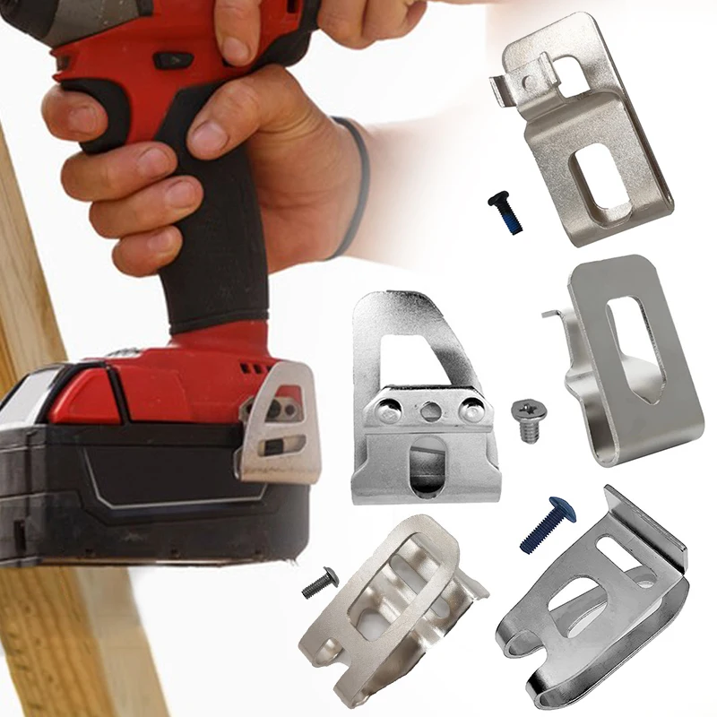 6pcs NEW Electric Drill Belt Clip Replacement Hooks Clips Fit