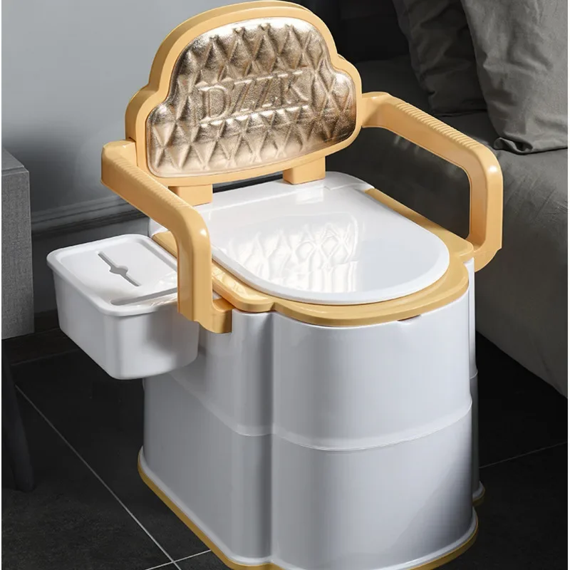 Portable Simple Anti-slip Adult Toilet Elderly Pregnant Woman Deodorant Sit Toilet Bathroom Mobile Backrest WC Seat