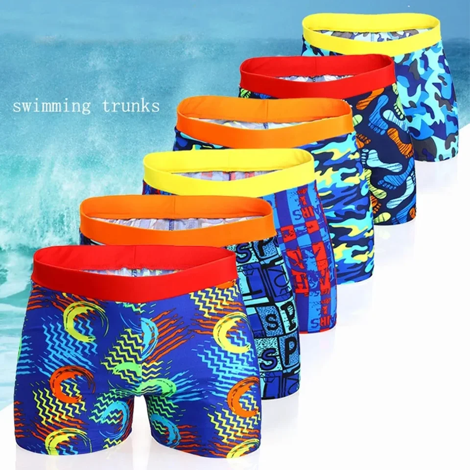 Pak jongens zwembroek cartoon shorts kinderen peuters 28 jaar zwemmen baby badpak strand zwemmen kleine kinderen jongens badmode muis zwembroek, blauw, 7-8 Jaren