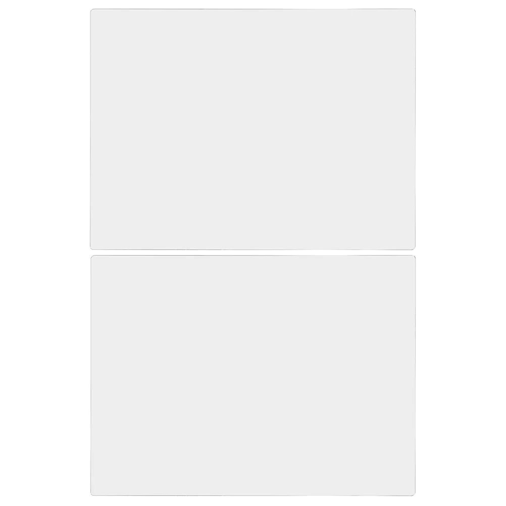 

2 Pcs Acrylic Mirror Home Durable Wallpaper Sticker Adhesive Rounded Corner Makeup Living Room Birthday Decoration Girl