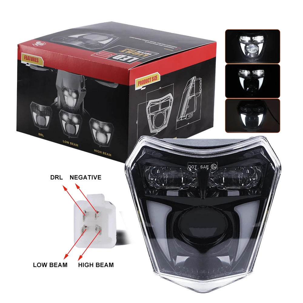 Motorcycle Headlights Motocross Enduro KTM Headlight For KTM EXC XCW XC SX-F XC-