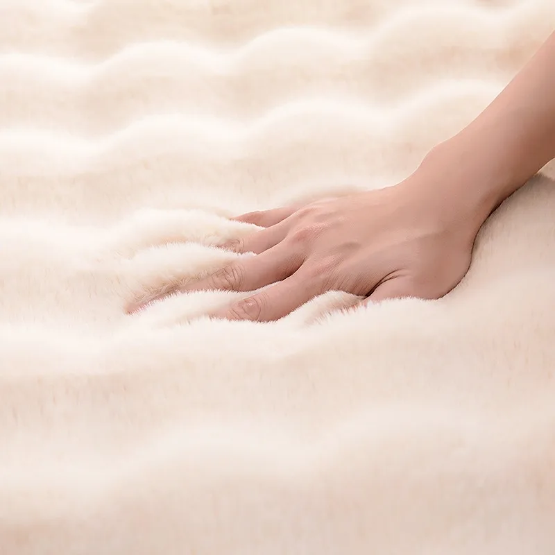Rabbit Hair Carpet For Kids Bedroom, plush rug, kids carpet, plush carpet, decorative carpet
