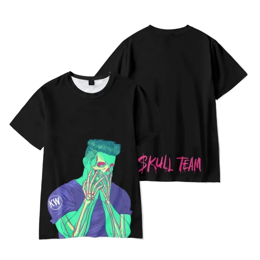 Kai Wachi SKULL TEAM Merch t-shirt 3D Print Men Short sleeve t shirts Hip Hop streetwear O-neck T-shirt Unisex clothing