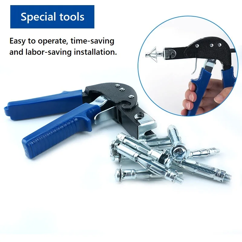 Hollow Drive Wall Anchors Gun for M4 M5 M6 M8 Gypsum Board Fixing Heavy Duty Metal Setting Bolt Screws Kit Hollow Wall Meta Hand