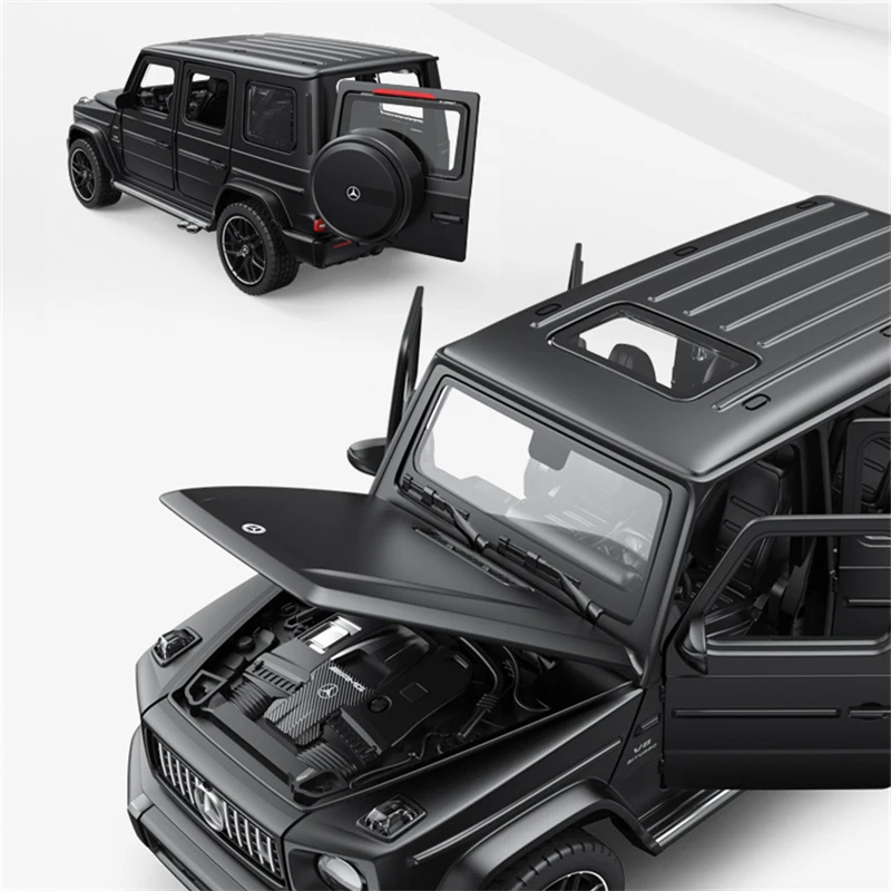 1:32 Benzs-G63 G63 SUV Alloy Car Model Diecast Metal Off-road Vehicles Car Model Simulation Sound Light Collection kids Toy Gift 5