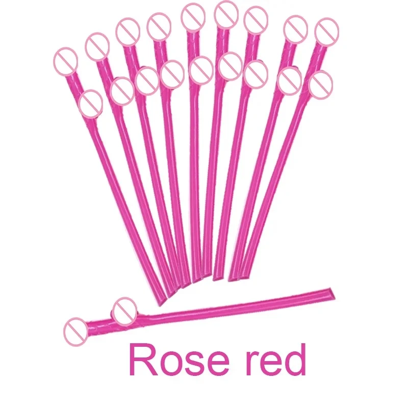 10 pcs Drinking penis straws Bridal Shower Sexy Hen Night Willy Penis Novelty Nude Straw for Bar Bachelorette Party supplies
