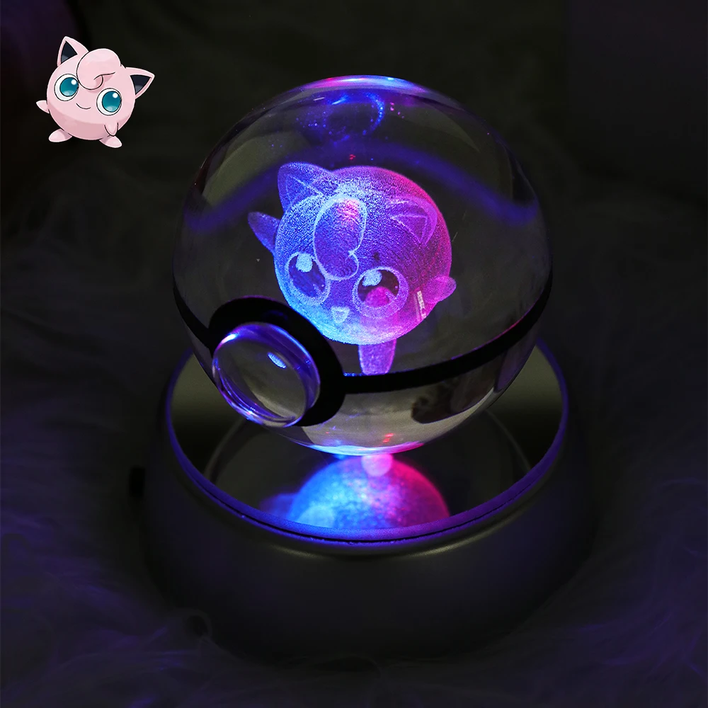 ポケモンクリスタルボール3D ガラス玉　インテリア ポケモンクリスタルボール3D ガラス玉 インテリア