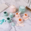 Children's Home Tea Set Afternoon Tea Kitchenware Set Simulated Kitchen Toys Children's Montessori Sensory Enlightenment Toys 5