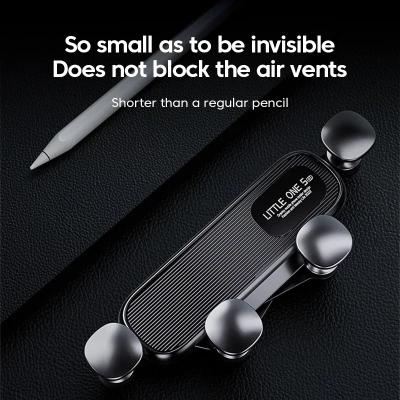 2024 New 360° Rotation Gravity Car Phone Holder Air Vent Clip Navigation Stand Telescopic Air Outlet Phone Support for 4.7-7 inc