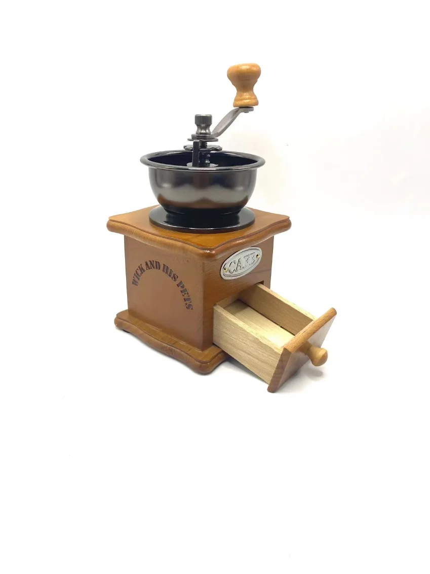 Bean Grinder, Retro Exquisite Pequeno Household Experience, a arte de moer