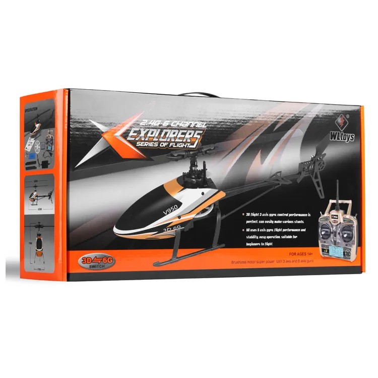 Brushless Flybarless Wltoys V950 Bnf WLtoys V950 Remote Control