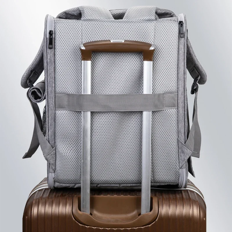 Cat Backpack Pet Carrier Bag Portable Collapsible Breathable Thickened Straps Easy to Clean Pet Travel Carrier Backpack