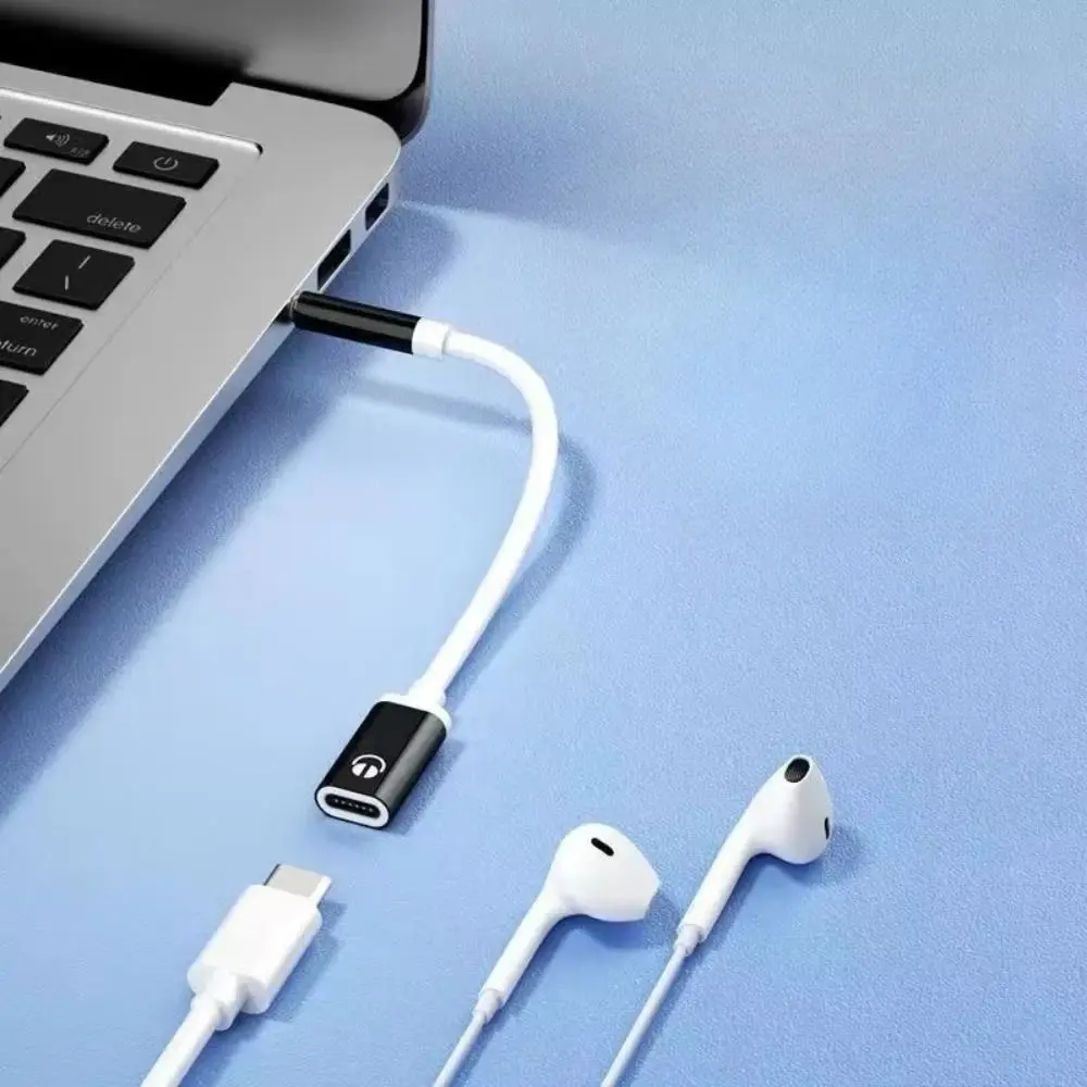 3.5mm Male To Type C Female Headphone Adapter Cable Laptop Phone Audio Cable Cord Portable Tablet Aux Converter