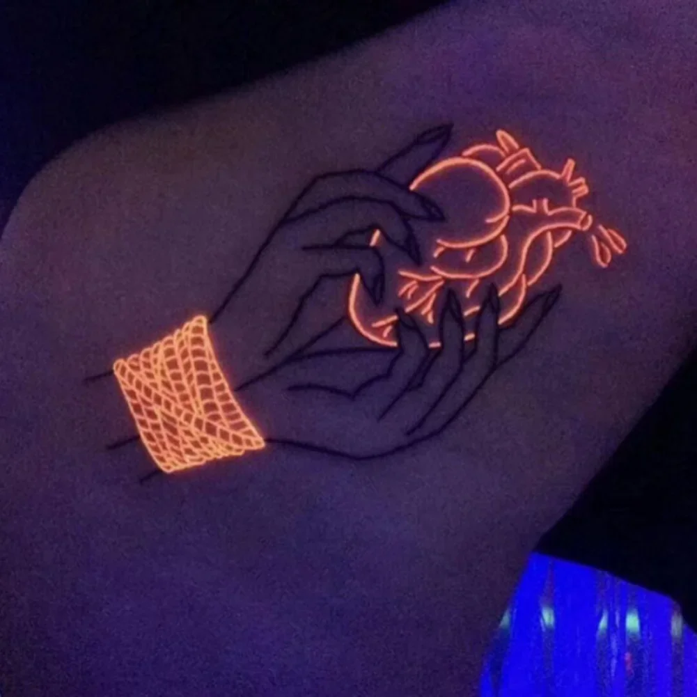 Fluorescent Tattoo Inks Professional Permanent Makeup Body Microblading Easy Coloring Purple Light Pigment 15/30ML tattoo ink tattoo ink pigment tattoo ink kit