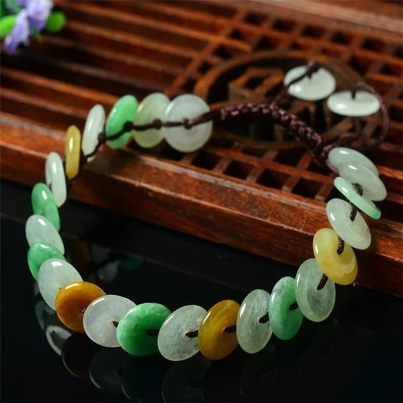 

Оптовая продажа с фабрики, натуральный браслет NaturalAJade, ледяная Пряжка, три цвета, Нефритовый женский браслет ручной работы