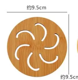 Description Picture 5 of item2 PCS Bamboo Trivet Bamboo Trivet Kitchen Bamboo Hot Pads Trivet Heat Resistant Pads Teapot Trivet Coffee Tea Cup Bowel Holder